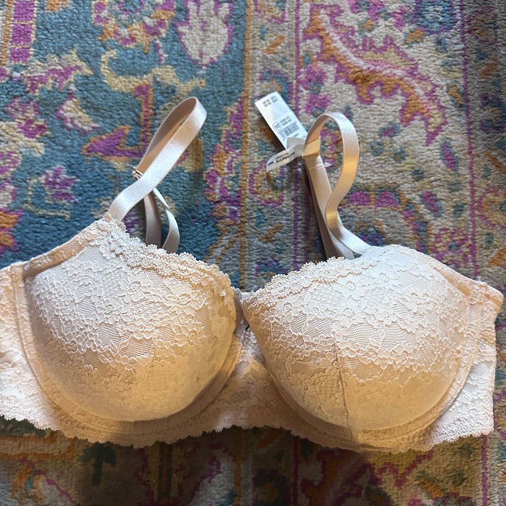 Aerie  38 DD Lace Underwire Bra - Cream NEW